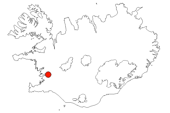 Hvalfjörður á Íslandskorti