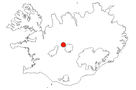 Guðlaugstungur-Álfgeirstungur á Íslandskorti