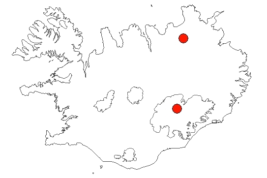 Vatnajökulsþjóðgarður á Íslandskorti