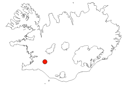 Laugarvatn-Apavatn-Brúará á Íslandskorti