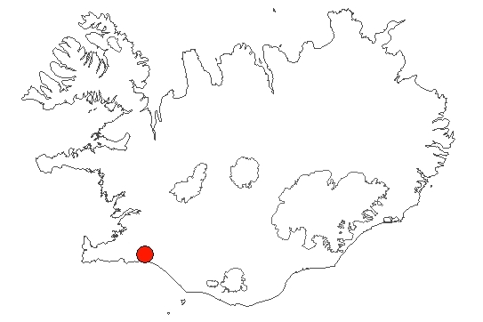 Ölfusforir-Ölfusós á Íslandskorti