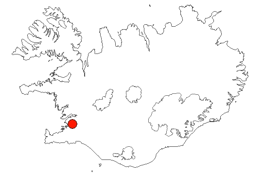 Tröllafoss á Íslandskorti