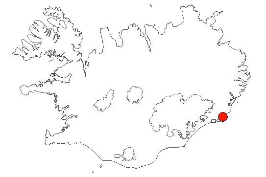 Papafjörður–Vigur á Íslandskorti